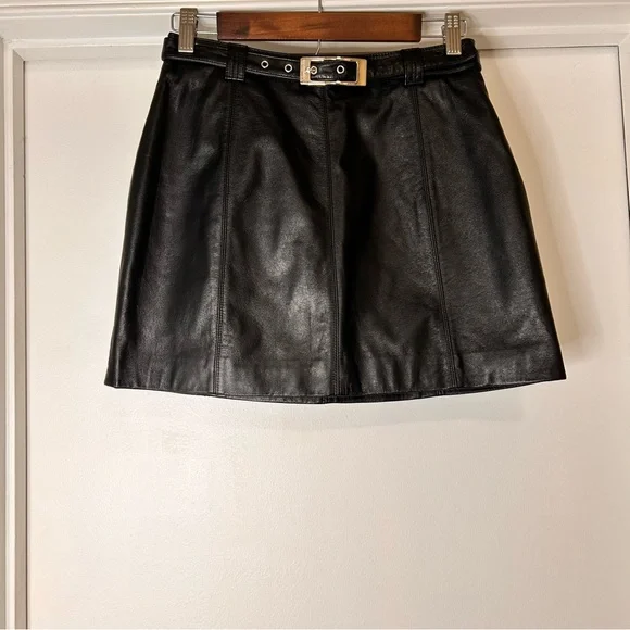 Wilsons Genuine Leather Black Skirt | NWOT - Size 8 - Picture 2 of 9